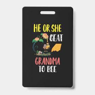 Beekeeper Art Great Grandma To Bee 2 ID Badge