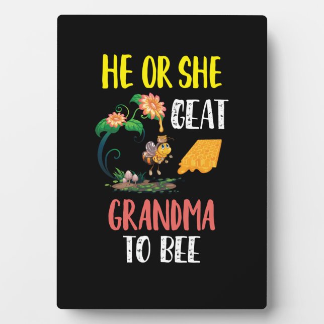 Beekeeper Art Great Grandma To Bee 2 Plaque (Front)