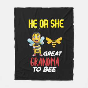 Beekeeper Art Great Grandma To Bee Fleece Blanket