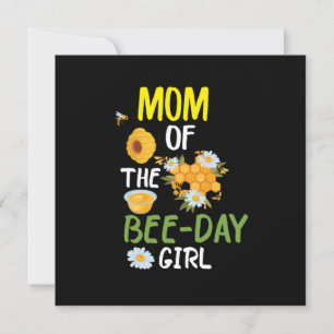 Beekeeper Art Mom Of The Bee-day Girl 2 Holiday Card