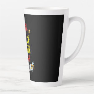 Beekeeper Art Mum Of The Bee-day Girl Latte Mug