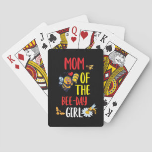 Beekeeper Art Mum Of The Bee-day Girl Playing Cards