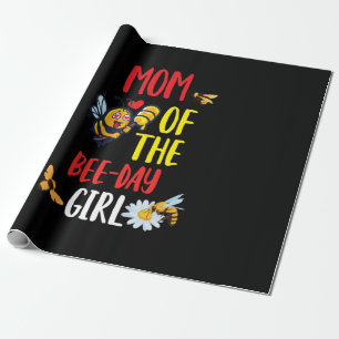 Beekeeper Art Mum Of The Bee-day Girl Wrapping Paper