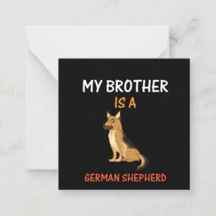 Beekeeper Art My Brother Is A German Shepherd Card