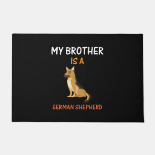 Beekeeper Art My Brother Is A German Shepherd Doormat