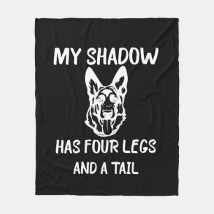 Beekeeper Art My Shadow Has Four Legs Fleece Blanket
