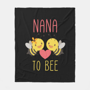 Beekeeper Art Nana To Bee Fleece Blanket