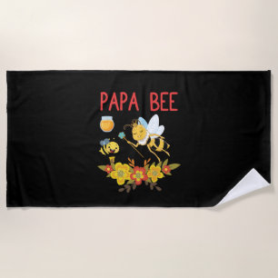 Beekeeper Art Papa Bee 2 Beach Towel