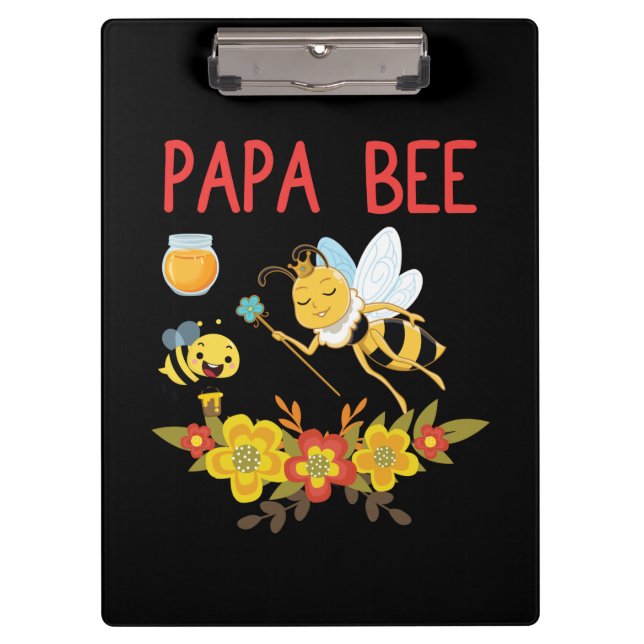 Beekeeper Art Papa Bee 2 Clipboard (Front)