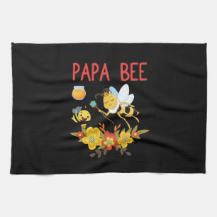 Beekeeper Art Papa Bee 2 Tea Towel