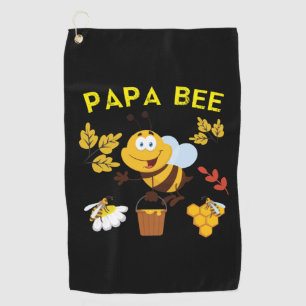 Beekeeper Art Papa Bee Golf Towel