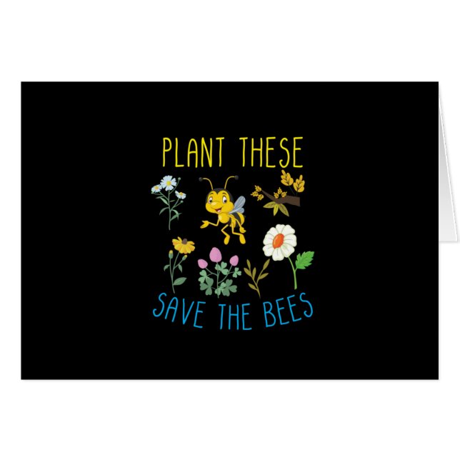 Beekeeper Art Plant These Save The Bees (Front Horizontal)