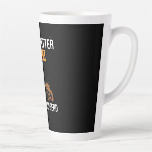 Beekeeper Art With A German Shepherd Latte Mug