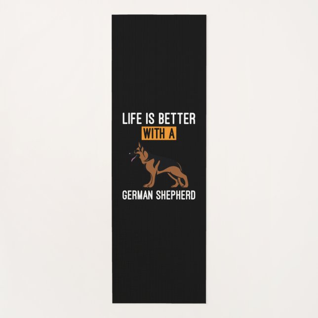 Beekeeper Art With A German Shepherd Yoga Mat (Front)