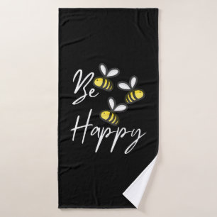 Beekeeper Be Happy Bath Towel