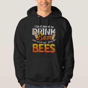 Beekeeper Bee Honey Drink Beer Bee Hoodie