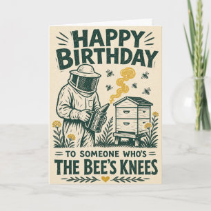 Beekeeper Bee's Knees Birthday Card