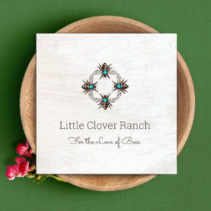 Beekeeper Bees Rustic Wood Business Card