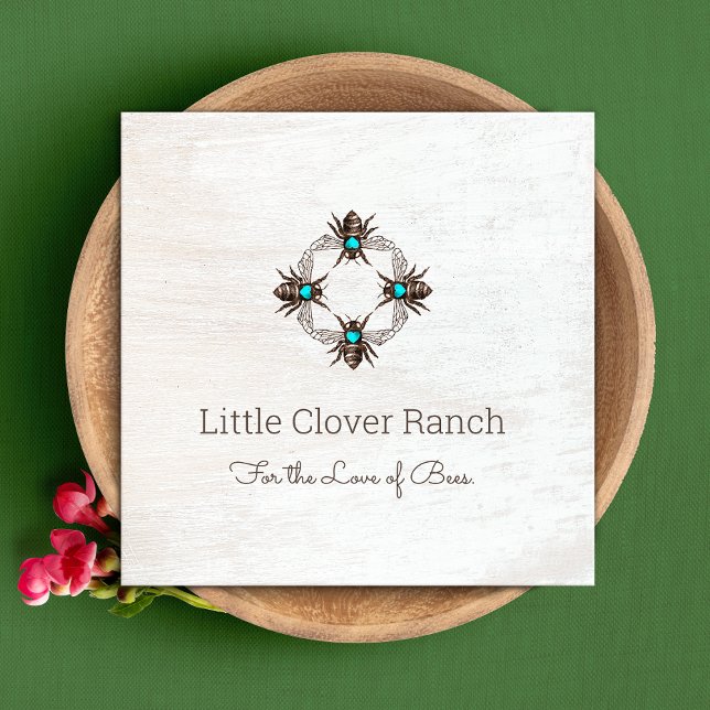 Beekeeper Bees Rustic Wood Business Card (Creator Uploaded)