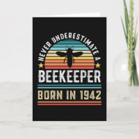 Beekeeper born 1943 80th Birthday Gift Beekeeping