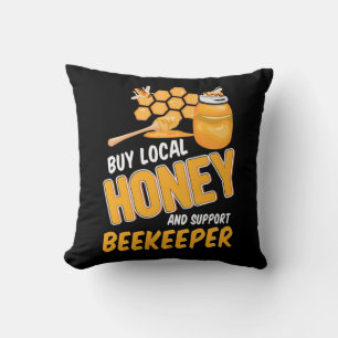 Beekeeper Buy Local Honey And Support Beekeeper Cushion
