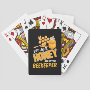 Beekeeper Buy Local Honey And Support Beekeeper Playing Cards