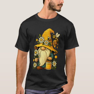 Beekeeper Cute Gnome Floral Bee Summer Botanical G T-Shirt