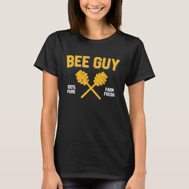 Beekeeper For Men Beekeeping Tee Father Dad Bee Gu (Front)