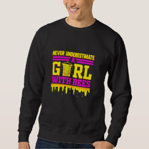 Beekeeper Funny Bee For Girls Honey Beekeeping Api Sweatshirt