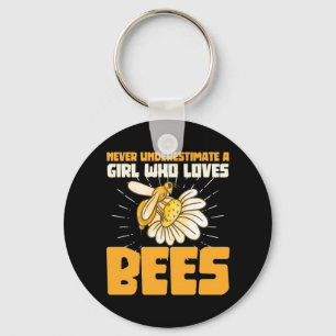 Beekeeper Gift A Girl Who Loves Bees Key Ring