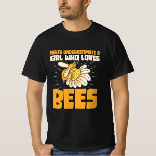 Beekeeper Gift A Girl Who Loves Bees T-Shirt