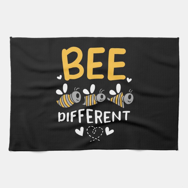 Beekeeper Gift | Bee Different Tea Towel (Horizontal)