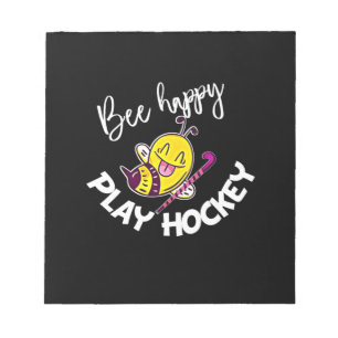 Beekeeper Gift   Bee Happy Play Hockey Notepad