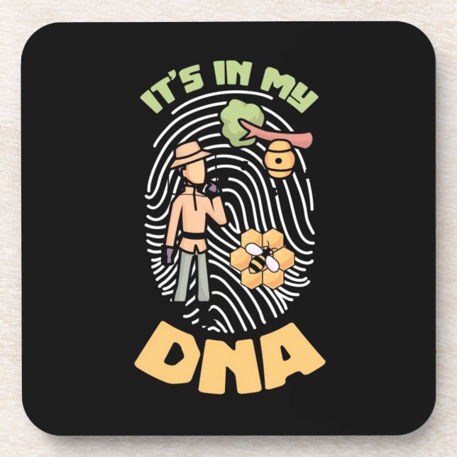 Beekeeper Gift | Bee Keeping It Is In My DNA Coaster (Front)