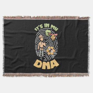 Beekeeper Gift   Bee Keeping It Is In My DNA Throw Blanket