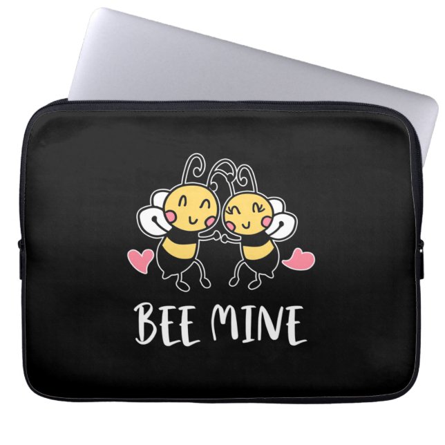 Beekeeper Gift | Bee Mine Laptop Sleeve (Front)