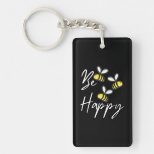 Beekeeper Gift   Beekeeper Be Happy Key Ring