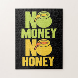 Beekeeper Gift   Beekeeper No Money No Honey Jigsaw Puzzle
