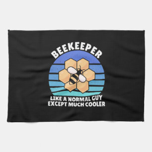 Beekeeper Gift   Beekeeper Retro Vintage Tea Towel