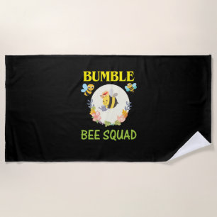 Beekeeper Gift Bumble Bee Squad Beach Towel