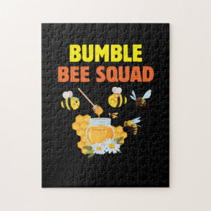Beekeeper Gift Bumble Bee Squad Family Jigsaw Puzzle