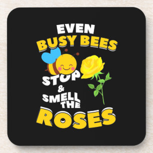 Beekeeper Gift   Even Busy Bees Coaster