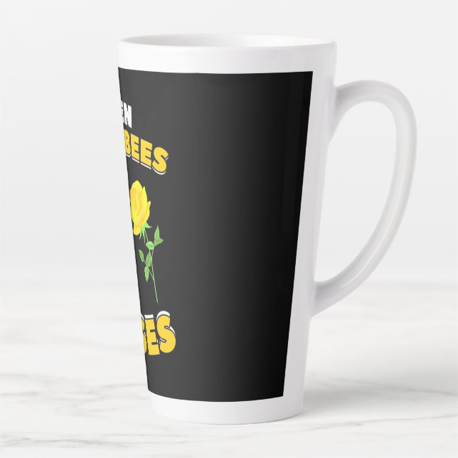 Beekeeper Gift | Even Busy Bees Latte Mug (Right)