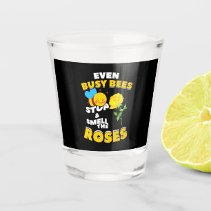 Beekeeper Gift Even Busy Bees Shot Glass