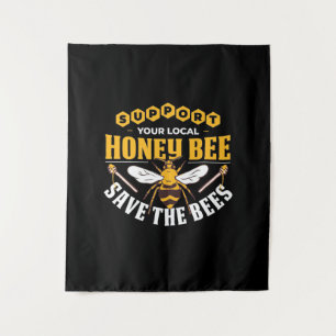 Beekeeper Gift   Honey Bee Save The Bees Tapestry