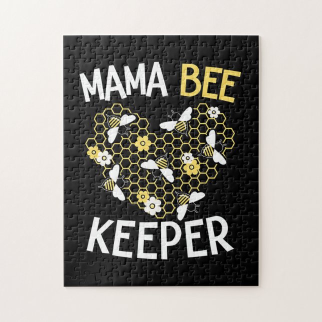 Beekeeper Gift | Mama Bee Keeper Jigsaw Puzzle (Vertical)