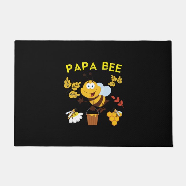 Beekeeper Gift | Papa Bee Doormat (Front)