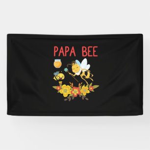 Beekeeper Gift   Papa Bee Flowers Banner