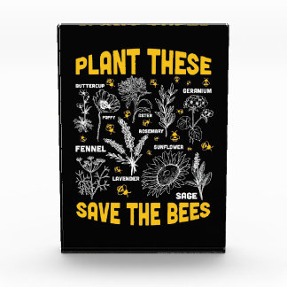 Beekeeper Gift | Plant These Save The Bees Photo Block