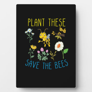 Beekeeper Gift Plant These Save The Bees Plaque